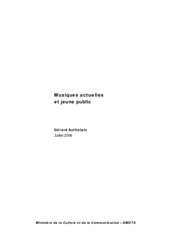 Authelain Rapport MAJP 2006