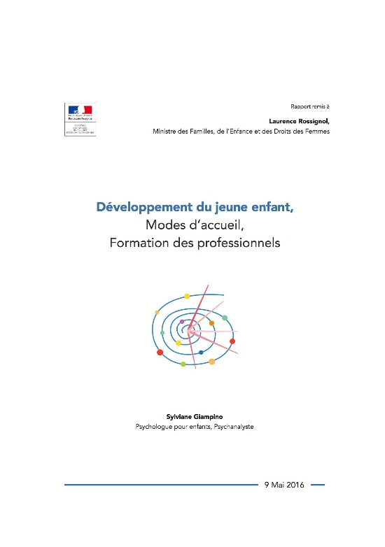 2016 – « Développement Du Jeune Enfant – Modes D’accueil, Formation Des Professionnels »